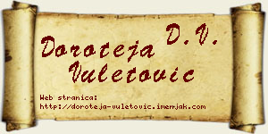 Doroteja Vuletović vizit kartica